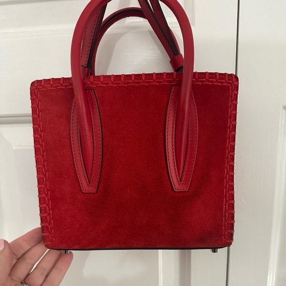 Christian Louboutin Paloma Tote Whipstitch Leather and Suede Mini - Picture 4 of 12
